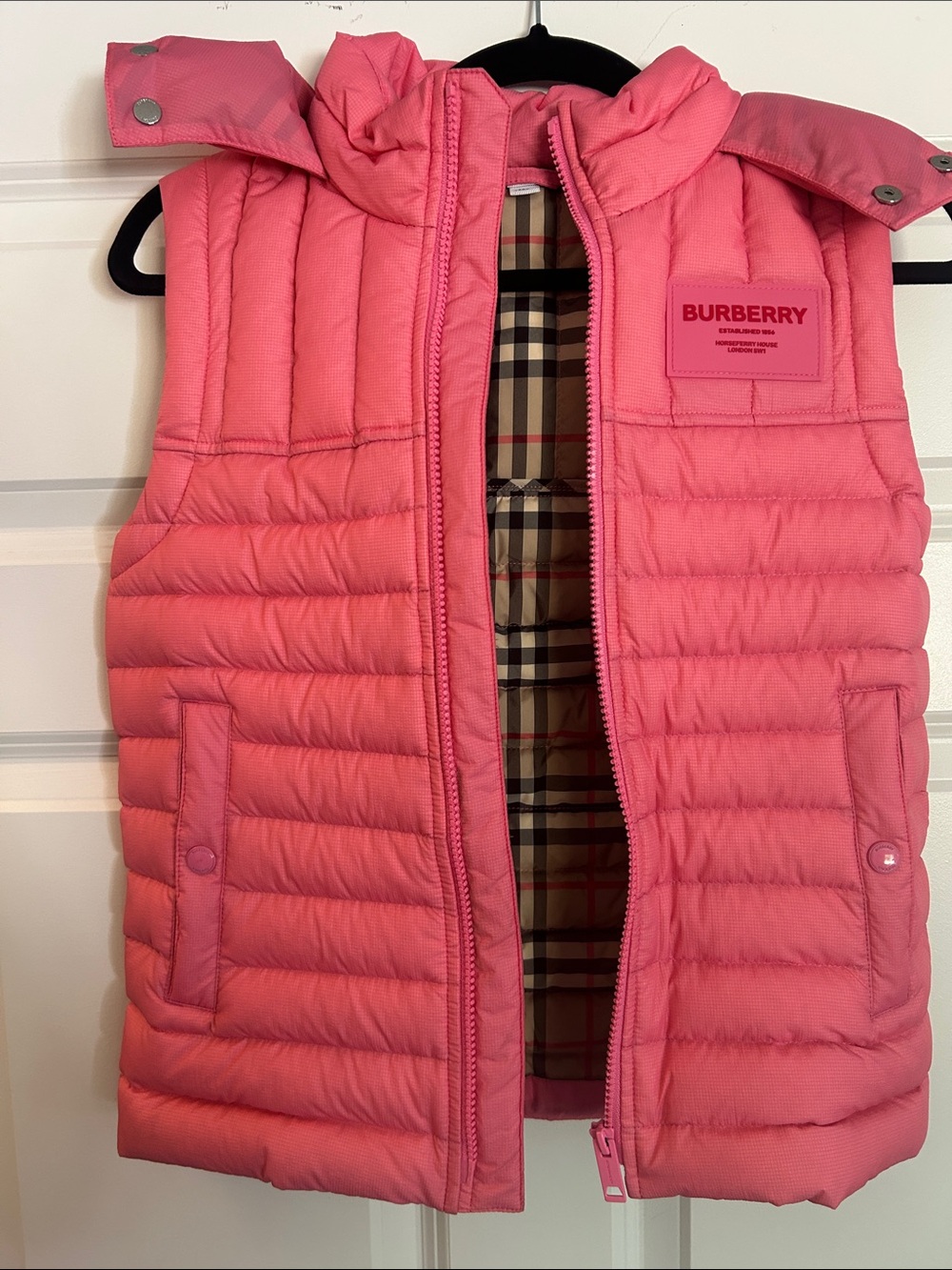 Kids Pink Puffer Vest